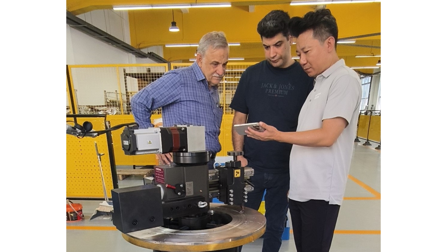 现场法兰端面加工设备